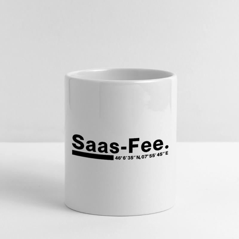 Coordonnées Saas-Fee Valais, Suisse Mug avec anse en forme de cœur