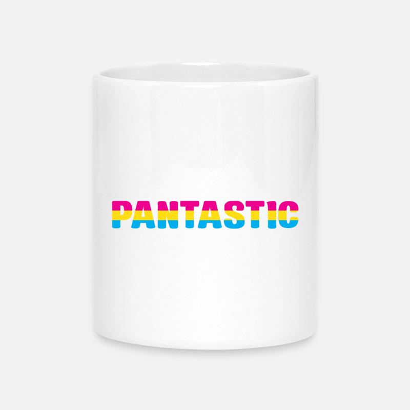 LGBT Pride Month - Pantastic! (Pansexual) - Mug with Heart-Shaped Handle - white