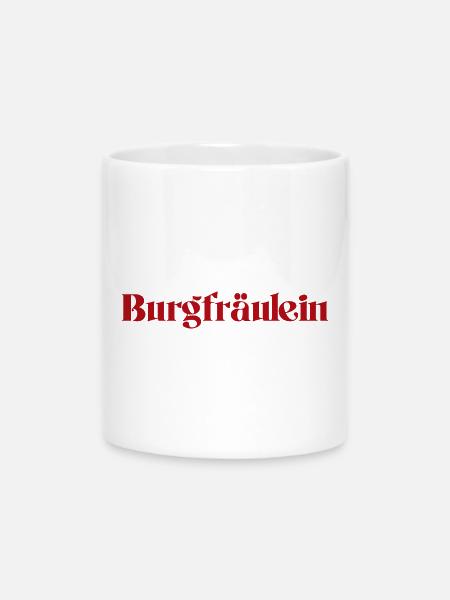 Burgfräulein - Tasse mit Herzhenkel - Weiß