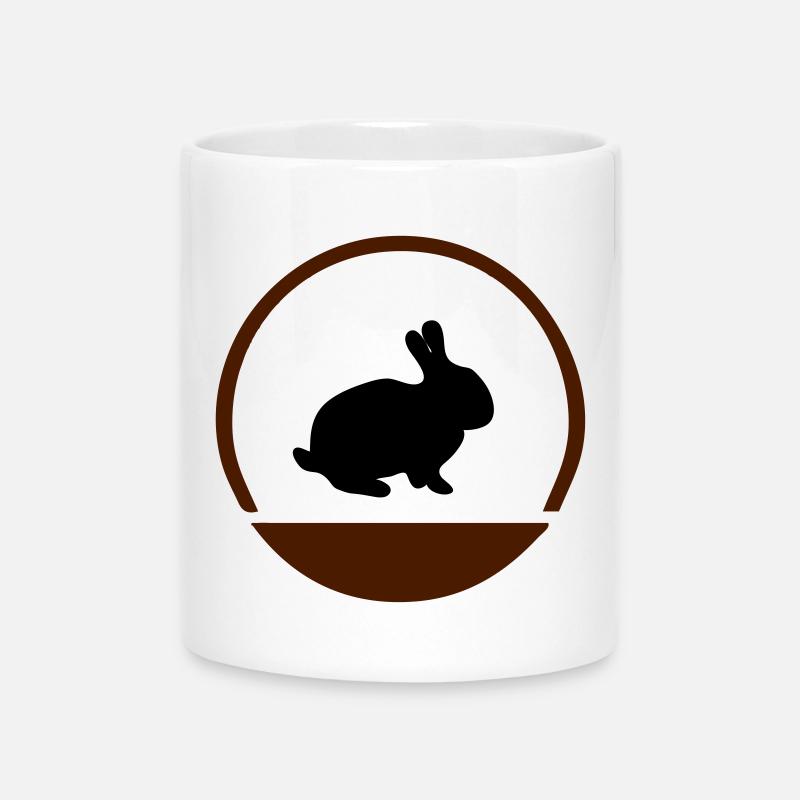 Hasen Logo - Tasse mit Herzhenkel - Weiß