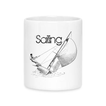 sailing - Mug avec anse en forme de cœur - blanc - Devant