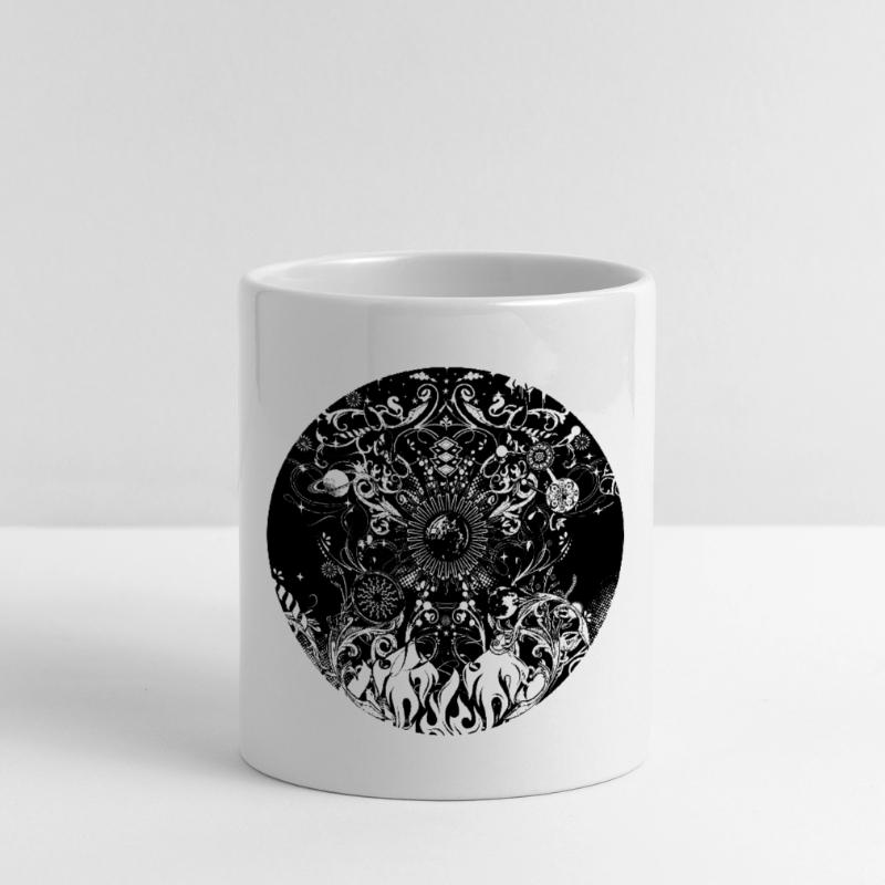 four elements Mug with Heart-Shaped Handle