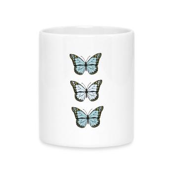 Collection de papillons - Tasse mit Herzhenkel - Weiß - Vorne