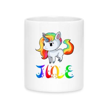 Jule unicorn - Mug with Heart-Shaped Handle - white - Front