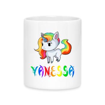 Vanessa unicorn - Mug with Heart-Shaped Handle - white - Front