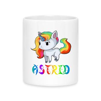 Einhorn Astrid - Tasse mit Herzhenkel - Weiß - Vorne