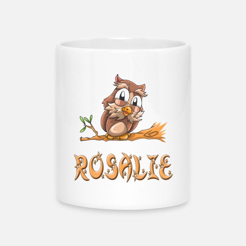 Owl Rosalie - Mug with Heart-Shaped Handle - white