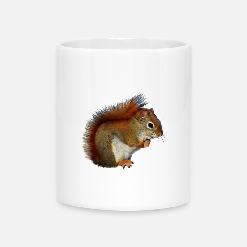 Cadeau photo de forêt d'ecureuils d'Eichorn - Mug avec anse en forme de cœur - blanc