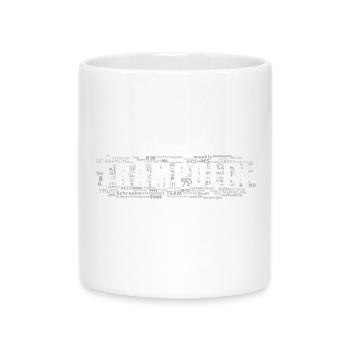 trampoline - Mug avec anse en forme de cœur - blanc - Devant