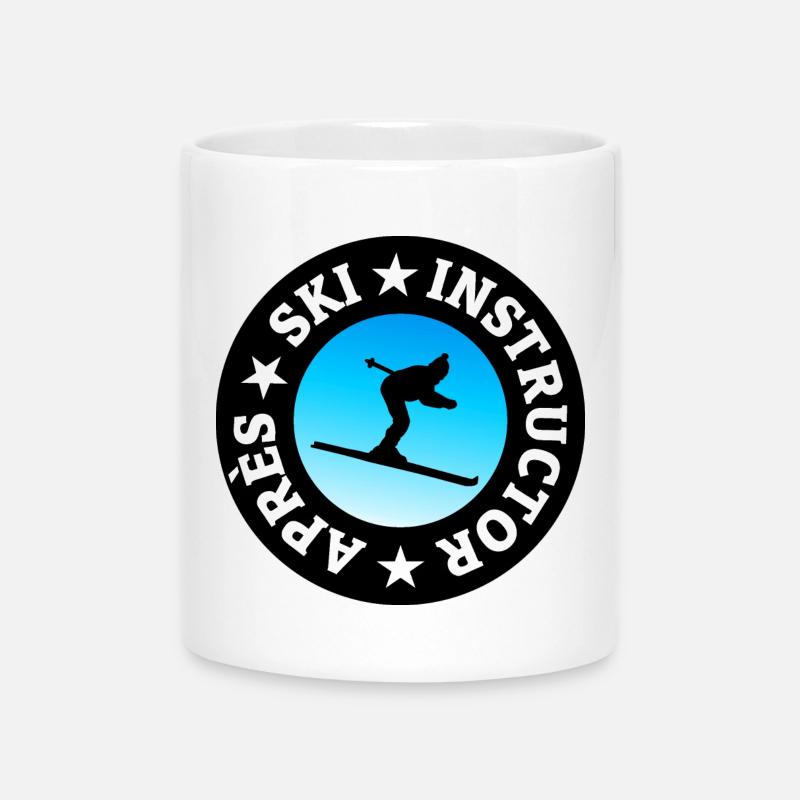 Après-Ski Instructor (Skier) - Mug with Heart-Shaped Handle - white