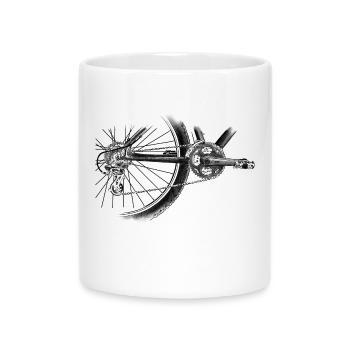 roue - Mug avec anse en forme de cœur - blanc - Devant