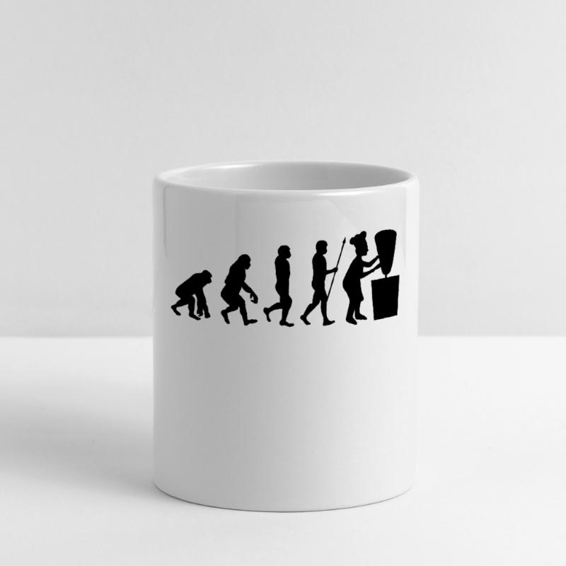 Evolution Döner Kebab Kebap Spieß Fleisch Essen Tasse mit Herzhenkel