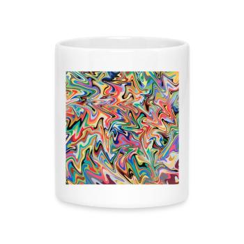 tapis de souris coloré tapis de souris coloré - Mug avec anse en forme de cœur - blanc - Devant