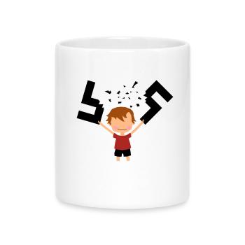 Arrêter le nazisme Fuck Nazis Antifa Garçon - Mug avec anse en forme de cœur - blanc - Devant
