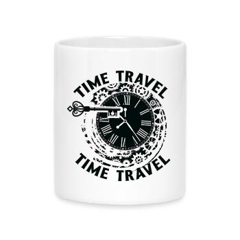 Zeitreise Zeitmaschine Zukunft Futurisische Stadt - Tasse mit Herzhenkel - Weiß - Vorne