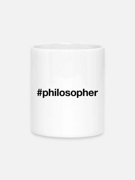 PHILOSOPH - Tasse mit Herzhenkel - Weiß