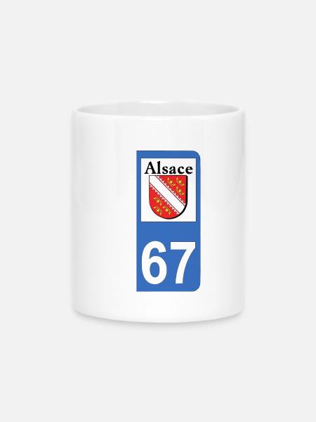 Elsass - Tasse mit Herzhenkel - Weiß