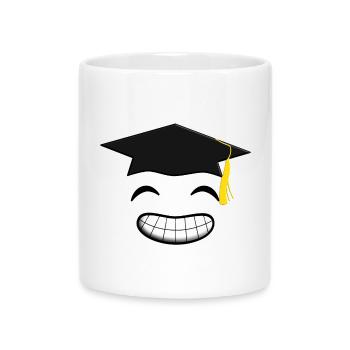 Graduation Done Be Happy Be Proud Bachelor Master - Mug with Heart-Shaped Handle - white - Front