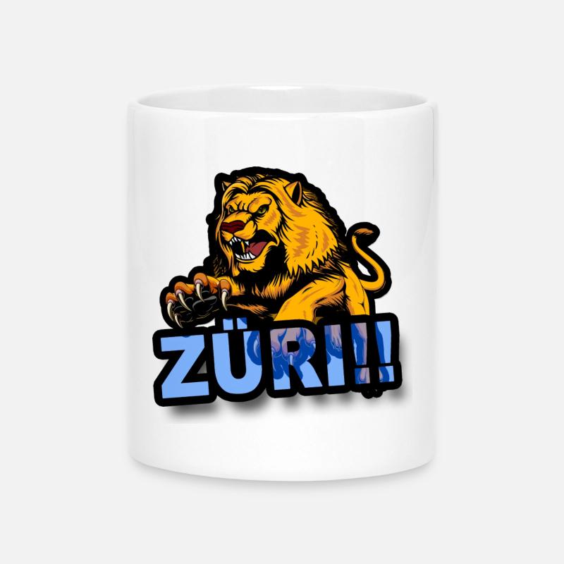 Zurich Lion - Mug avec anse en forme de cœur - blanc
