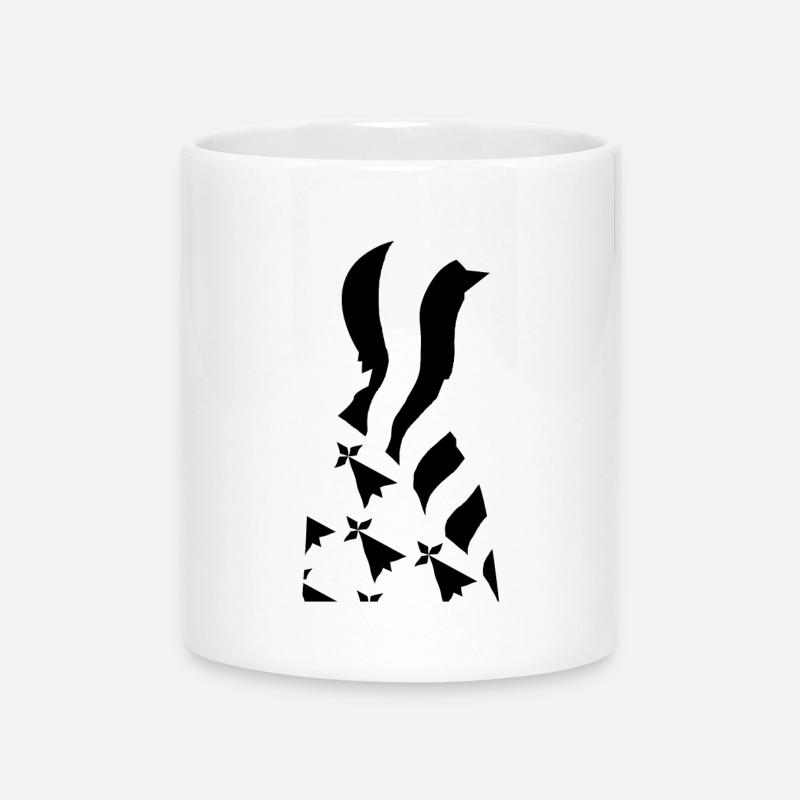 Breton patriot - Mug with Heart-Shaped Handle - white