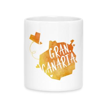 Gran Canaria - Tasse mit Herzhenkel - Weiß - Vorne