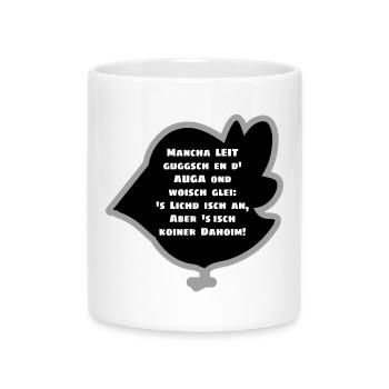 SCHWÄBISCHER SPRUCH - Tasse mit Herzhenkel - Weiß - Vorne