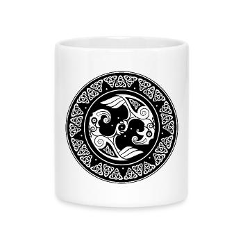 Wikinger - Tasse mit Herzhenkel - Weiß - Vorne