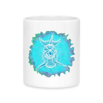 Joyeux Dauphin - Sonja Ariel de Staden - Mug avec anse en forme de cœur - blanc - Devant