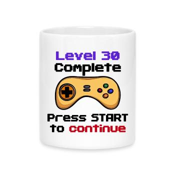 30s Birthday Gamer Controller 30 Years Old - Mug with Heart-Shaped Handle - white - Front