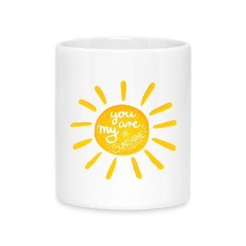 Sunshine; Sun - Mug with Heart-Shaped Handle - white - Front