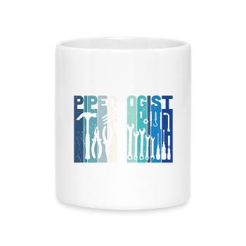 Outils de plombier pipeologiste - Mug avec anse en forme de cœur - blanc - Devant