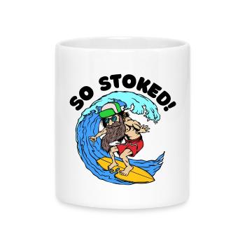 Beard Beard Wearer Beard Hairstyle Statement Beard Hair - Mug with Heart-Shaped Handle - white - Front