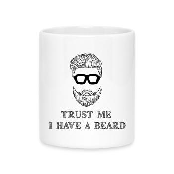 Beard Wearer Beard Statement Mustache Humorous - Mug with Heart-Shaped Handle - white - Front