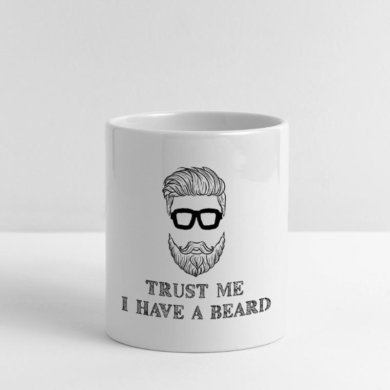 Bartträger Bart Statement Schnurrbart Humorvoll Tasse mit Herzhenkel