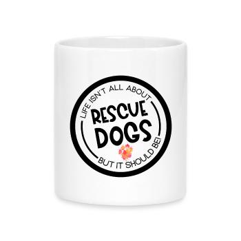 Chien d’assistance sauvetage chien recherche patte - Mug avec anse en forme de cœur - blanc - Devant