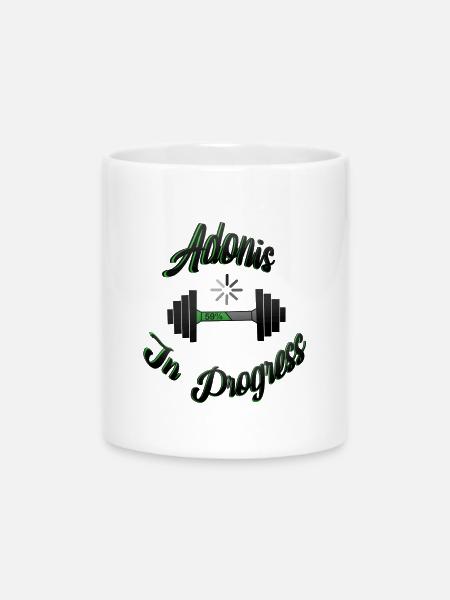 Adonis In Progress 2 - Tasse mit Herzhenkel - Weiß