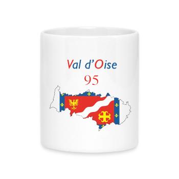 Val d'oise - Tasse mit Herzhenkel - Weiß - Vorne