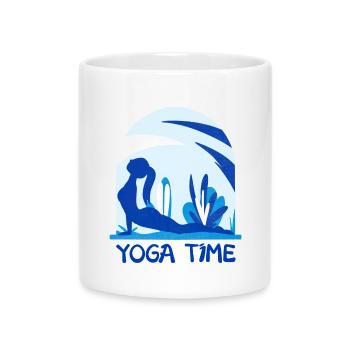 Yoga - Mug with Heart-Shaped Handle - white - Front