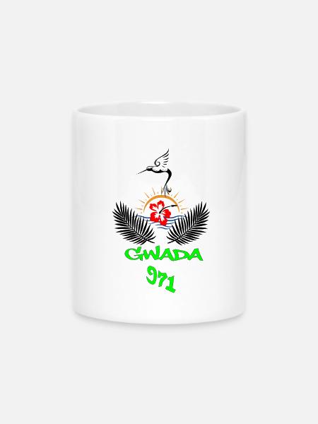 Guadeloupe - Tasse mit Herzhenkel - Weiß