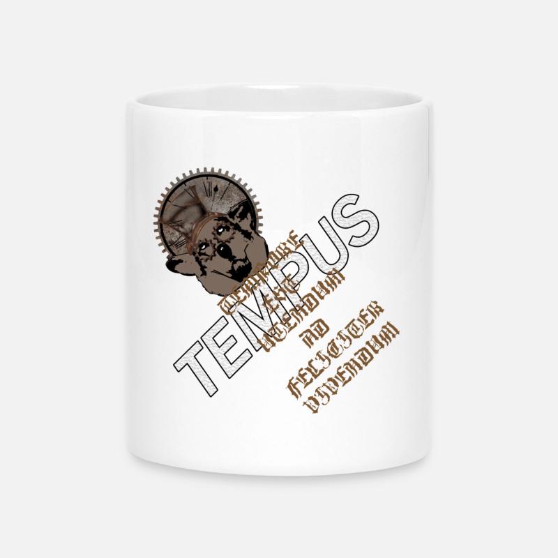 Zeit nutzen - Tasse mit Herzhenkel - Weiß