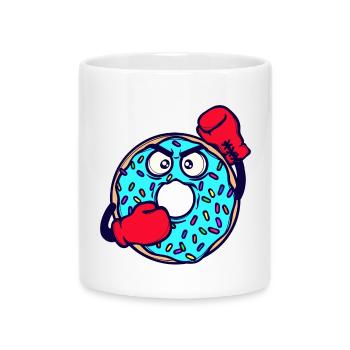 Donut Süßigkeiten Lecker Naschen Nachspeise - Tasse mit Herzhenkel - Weiß - Vorne