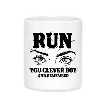 Run You Clever Boy - Tasse mit Herzhenkel - Weiß - Vorne
