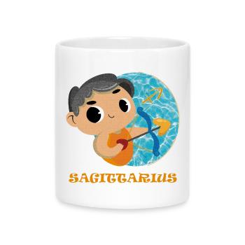 Signe du zodiaque Sagittaire - Mug avec anse en forme de cœur - blanc - Devant