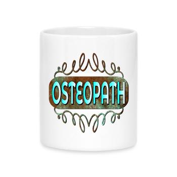 OSTEOPATHIE THERAPIE - BERUF THERAPEUT OSTEOPATH - Tasse mit Herzhenkel - Weiß - Vorne