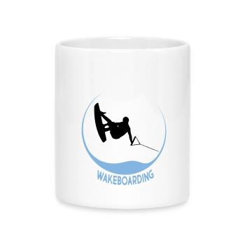 wakeboarding - Mug avec anse en forme de cœur - blanc - Devant