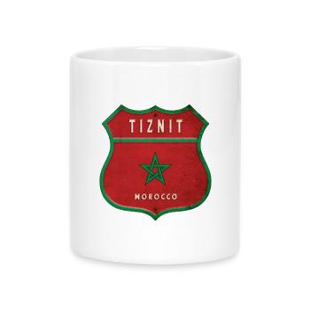 Tiznit Marokko Wappen Flaggen Design - Tasse mit Herzhenkel - Weiß - Vorne