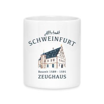 Schweinfurt, monument emblématique Zeughaus, Bavière - Mug avec anse en forme de cœur - blanc - Devant