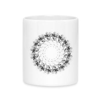 dotted shape gyroscopic pinwheel NEW AGE - Mug with Heart-Shaped Handle - white - Front