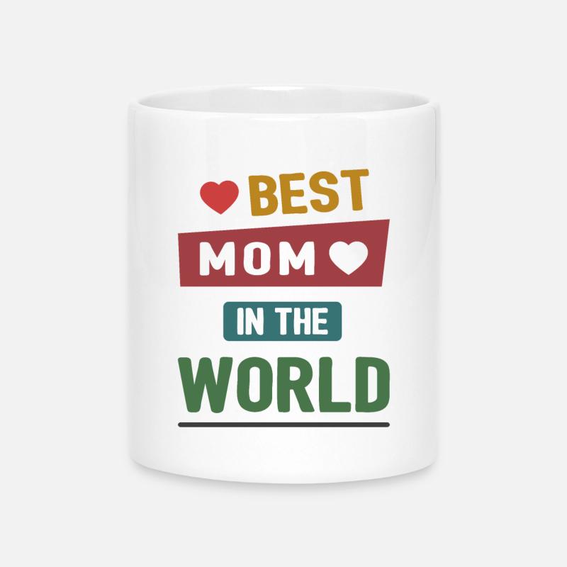 Beste Mutter der Welt - Tasse mit Herzhenkel - Weiß