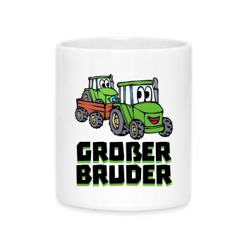 Landwirt Traktor Statement Schlepper Nutzfahrzeug - Tasse mit Herzhenkel - Weiß - Vorne